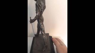Miniature Freddie Mercury statue