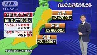 “3人に1人認知症の疑い”　仮設住宅の高齢者に不安(15/03/02)
