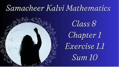 Class 8 chapter 1 Exercise 1.1 sum 10 tnSamacheerkalvi Arrange the following rational numbers#class8