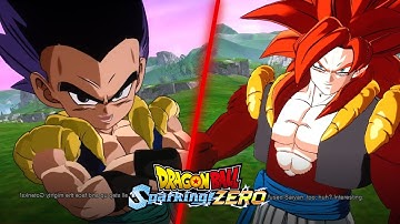 Gotenks vs Gogeta SSJ4 Interactions and Combat - Dragon Ball Sparking Zero