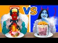 HOT VS COLD ZOMBIES FOOD CHALLENGE | FIRE VS ICY ZOMBIE FUNNY CHALLENGES AND PRANKS BY CRAFTY HACKS