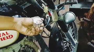 Royal Enfield starting self missing problem and Amp metre problem how to solve#royalenfield #bullet 