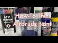 How To Thin Createx Airbrush Paints