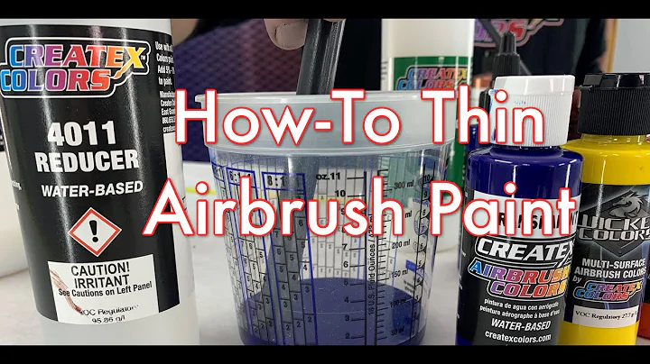 How To Thin Createx Airbrush Paints