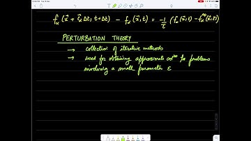 LBM Lecture 18: Perturbation theory
