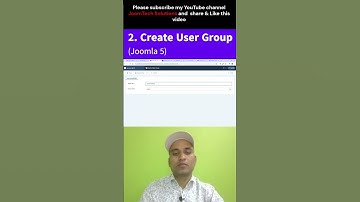 Create User Group in Joomla 5  | joomla 5 tutorial for beginners  #joomla5  #joomla  #joomlatutorial