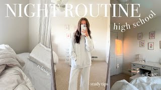 HIGH SCHOOL NIGHT ROUTINE 🌙 self care, studying, + skincare