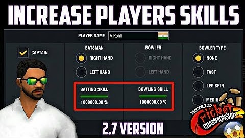 Increase player skills in WCC2  without hack & sign out