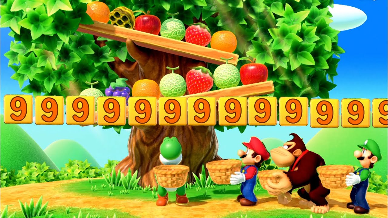 【マリオパーティ スーパースターズ】ミニゲームマリオVsルイージVsヨッシーVsドンキーコング(最強CPU｢たつじん」)