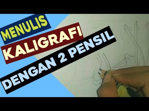 Keren Cara Menulis Kaligrafi Arab Dengan 2 Pensil Keren Cara Menulis Kaligrafi Arab Dengan 2 Pensil