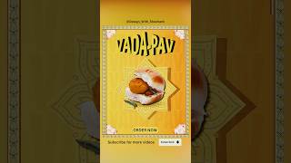 The vada pav poster #canva #design #tutorial #shorts