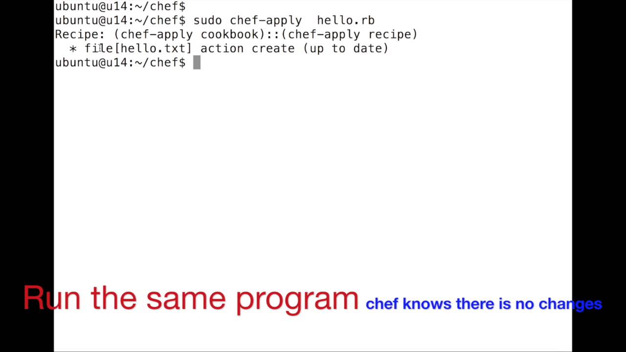 hello world with chef tutorial, getting started - YouTube