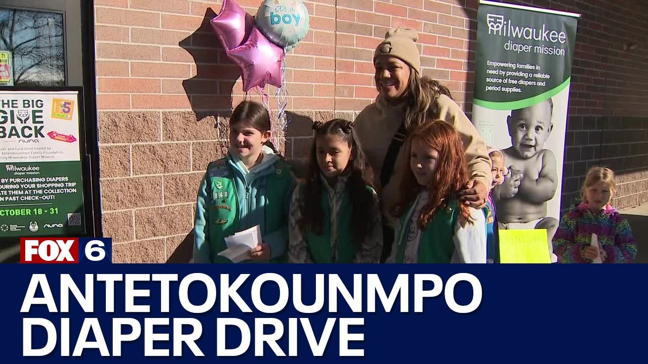 Antetokounmpo foundation diaper drive benefits Milwaukee families