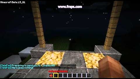 BlueTelePads plugin for Minecraft Bukkit