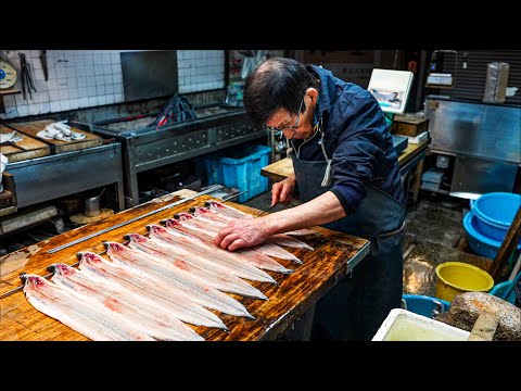 うなぎ屋の1日に密着 - Grilled Eel - Japanese Street Food Unagi - Day in the Life - 京都 職人の早捌き