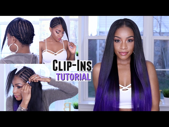 How to Clip in Hair Extensions on Short or Natural Hair + Custom