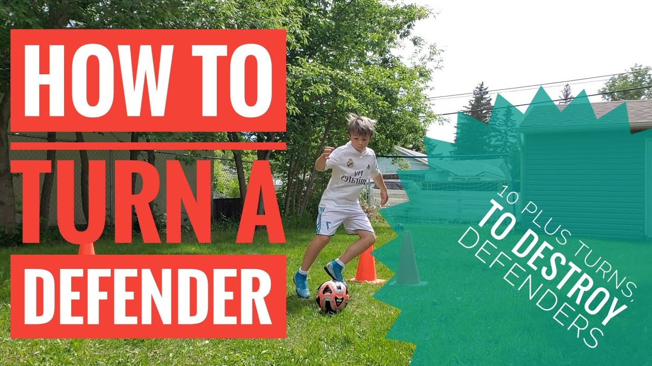 How to turn a defender soccer skills video, various turns, flicks