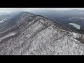 Cumberland Mountain covered in snow