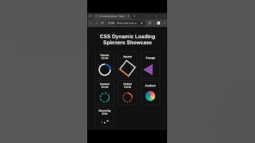 Master the Art of Dynamic Loading Spinners with CSS!