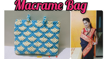 Macrame Bag (Part-1) / How to make Macrame Bag Full Tutorial in Marathi ( Part - 1)
