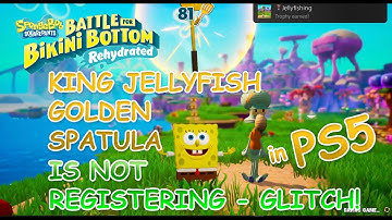 Glitch Golden Spatula in SpongeBob SquarePants Battle for Bikini Bottom JellyFish Chapter in PS5