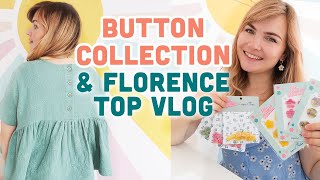 NEW BUTTON COLLECTION \& SEWING THE FLORENCE MERCHANT \& MILLS TOP