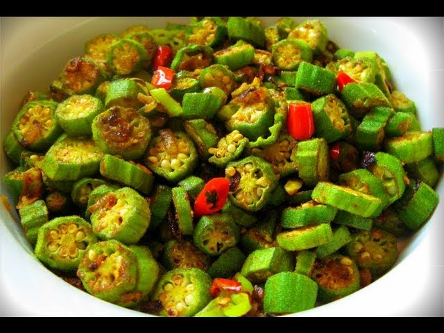 Vegetarian Curry Okra Recipe Youtube