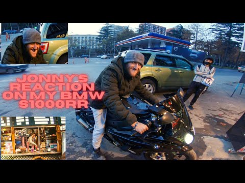 ჯონის სურს გოგონასთან ერთად სეირნობა ჩემი ახალი BMW s1000RR- ით| Jony's reaction on my  Bmw S1000RR|