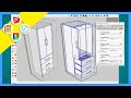 Cómo abrir las puertas y cajones de un mueble de Sketchup