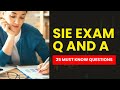 SIE Exam Questions and Answers with Explanations (25 Must Know Questions)