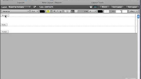 FileMaker Tutorial - 110 - Building a Report