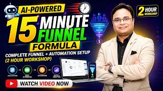 🚀 AI Powered 15 Minute Funnel Formula Complete Funnel + Automation Setup 2 Hour Workshop