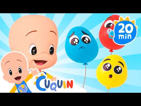 Red, blue, and yellow baby balloons appear - Babies | Cleo & Cuquin