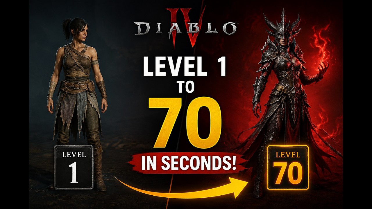 Level 1 to 70 in SECONDS?! Diablo 4 Fast Leveling Guide - YouTube