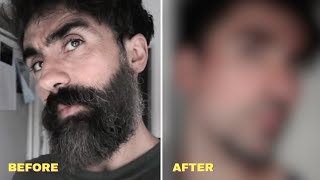 Shaving my beard off after 3 years - crazy transformation