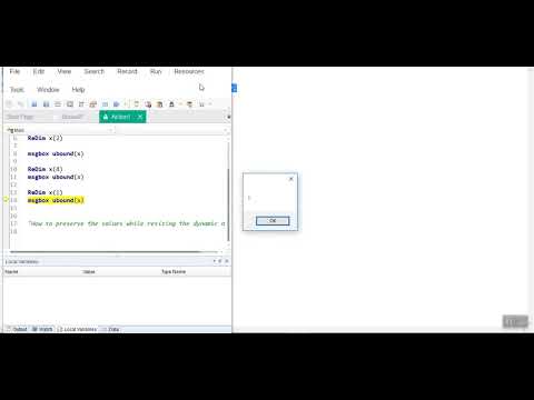 VbScript DynamicArrays