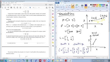 CAD/CAM-Chapter 3: Lecture 2 - Part 1- 2D Transformation matrices (Arabic narration)