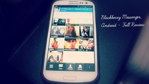 Official Blackberry Messenger (BBM) Release For Android - Full Review [HD]