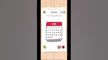 Level 249/ Find a impossible date. Brain test #braintestinggame #braintest #braintestchallenge