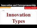 Innovation Types, types of innovation, innovation and entrepreneurship, aktu mba notes,