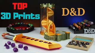 Cool Things to 3D Print for D&D and DICE Fans