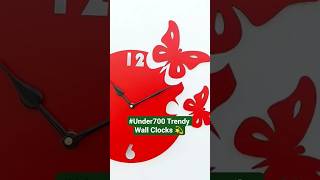 Stylish Wall Clocks Under ₹700 Must-Have Home Decor Finds! #fashion #trending #youtubeshorts #viral