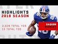 Saquon Barkley's FULL Rookie Highlights