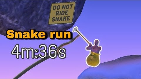 Getting over it Snake Speedrun in 4:36