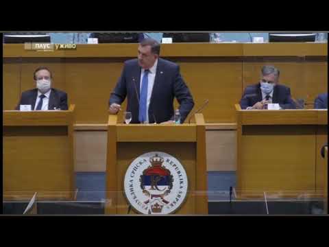 Milorad Dodik na sjednici Narodne skupštine RS