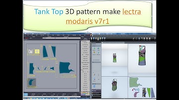 Lectra Modaris 3D cad pattern fitting📱Tank Top 3D pattern make lectra modaris v7r1