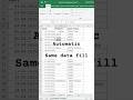 This will help you to make your data fill automatically #excel #shorts #handsonlearning #viral