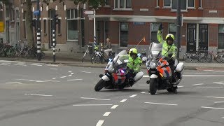 Politie begeleidt Ambulance uit Den Haag naar EMC Rotterdam