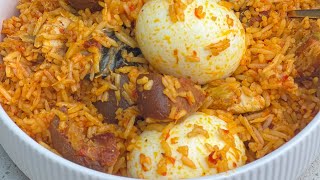 HOW TO MAKE PALM OIL RICE | VERY DELICIOUS NIGERIAN RECIPE