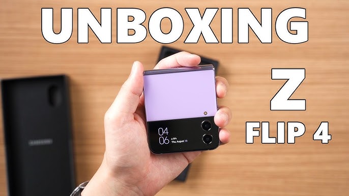 Samsung Galaxy Z Flip 4 💜 aesthetic unboxing